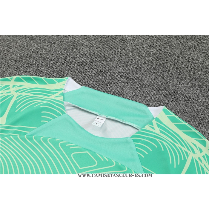 Chandal del Brasil 22-23 Manga Corta Verde - Pantalon Corto